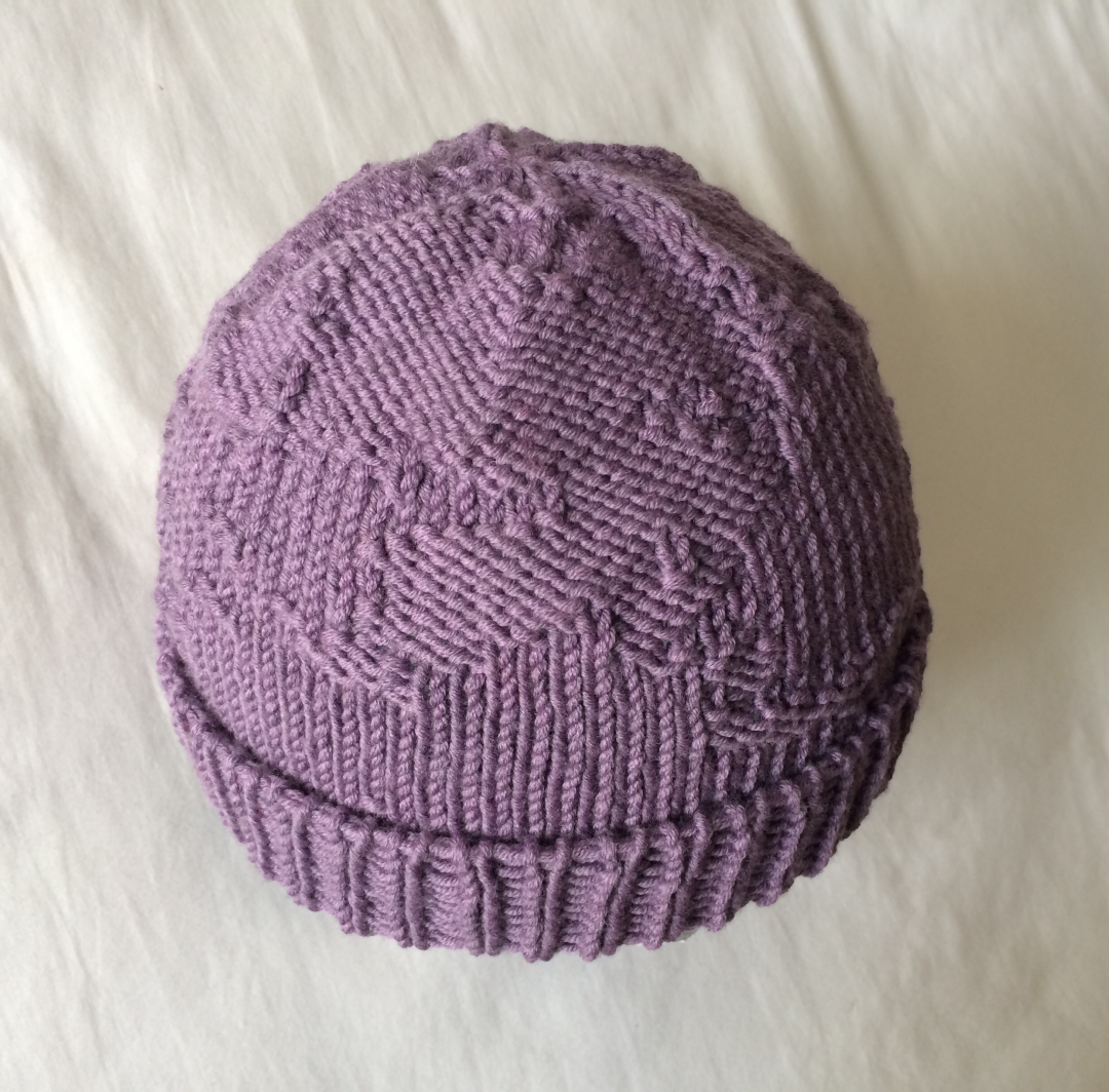 A photo of a knitted hat