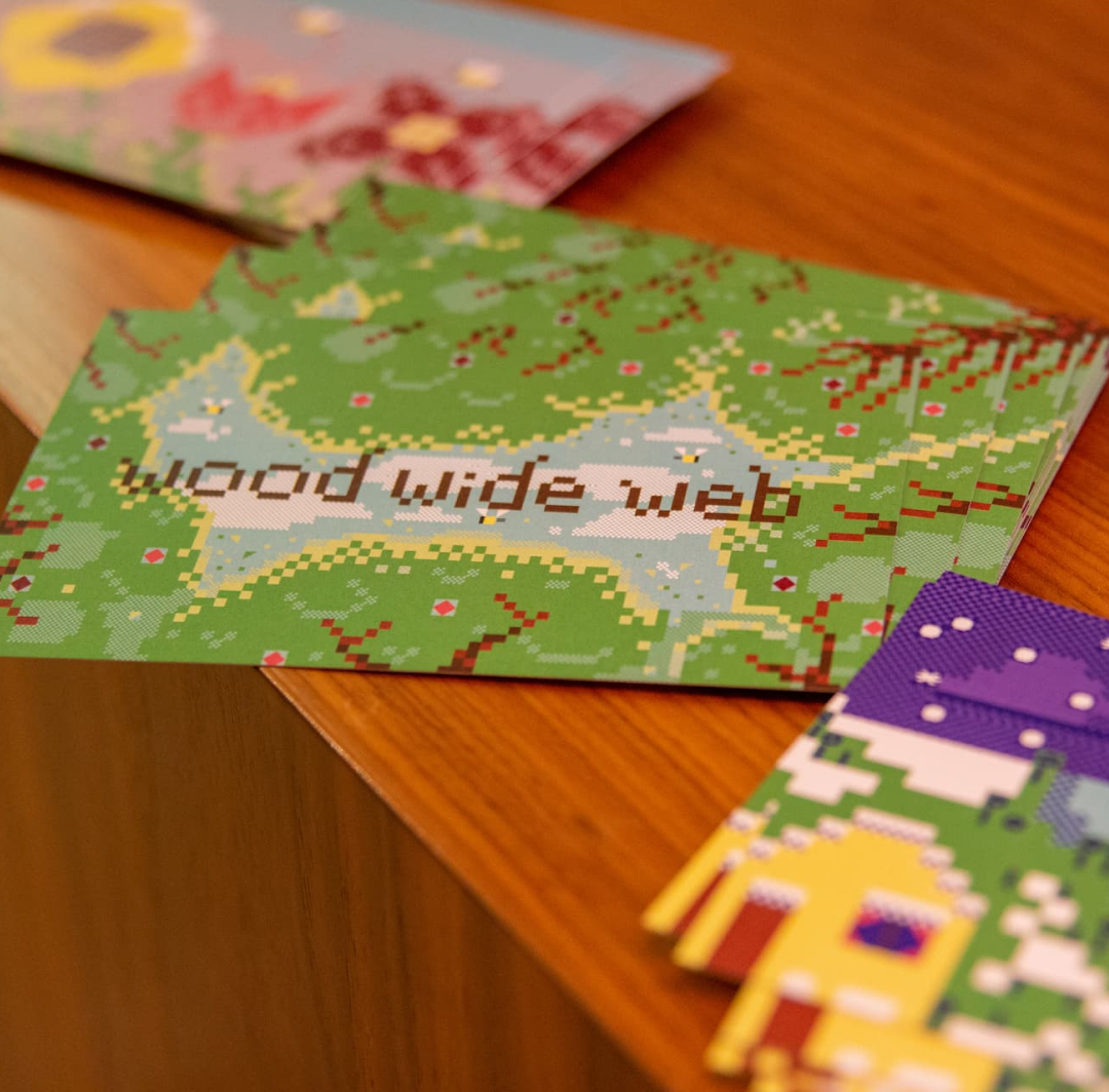 Photo of Wood Wide Web postcards